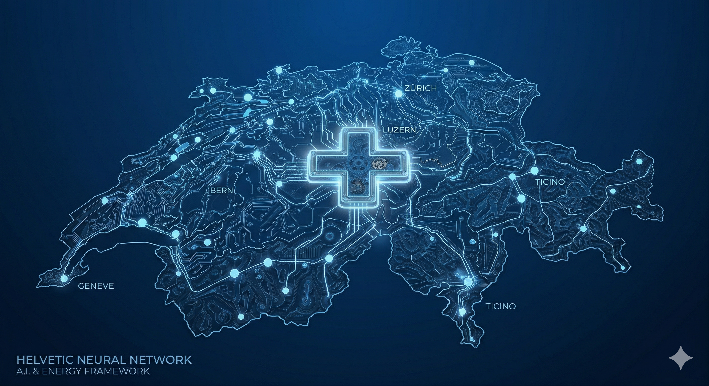 Neural map of Switzerland